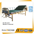 RC-005-3166 Clinic medical CE 2 crank manual medical hospital bed for sale